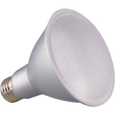 Satco 75W Equivalent Natural Light PAR30 Long Neck Medium Dimmable LED Floodlight Light Bulb